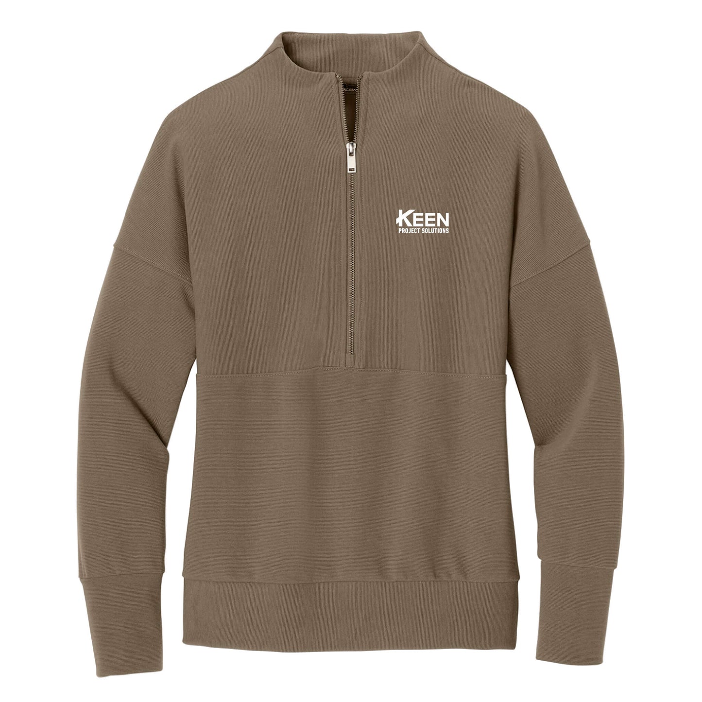 Linear Texture 1/4-Zip - Ladies Fit