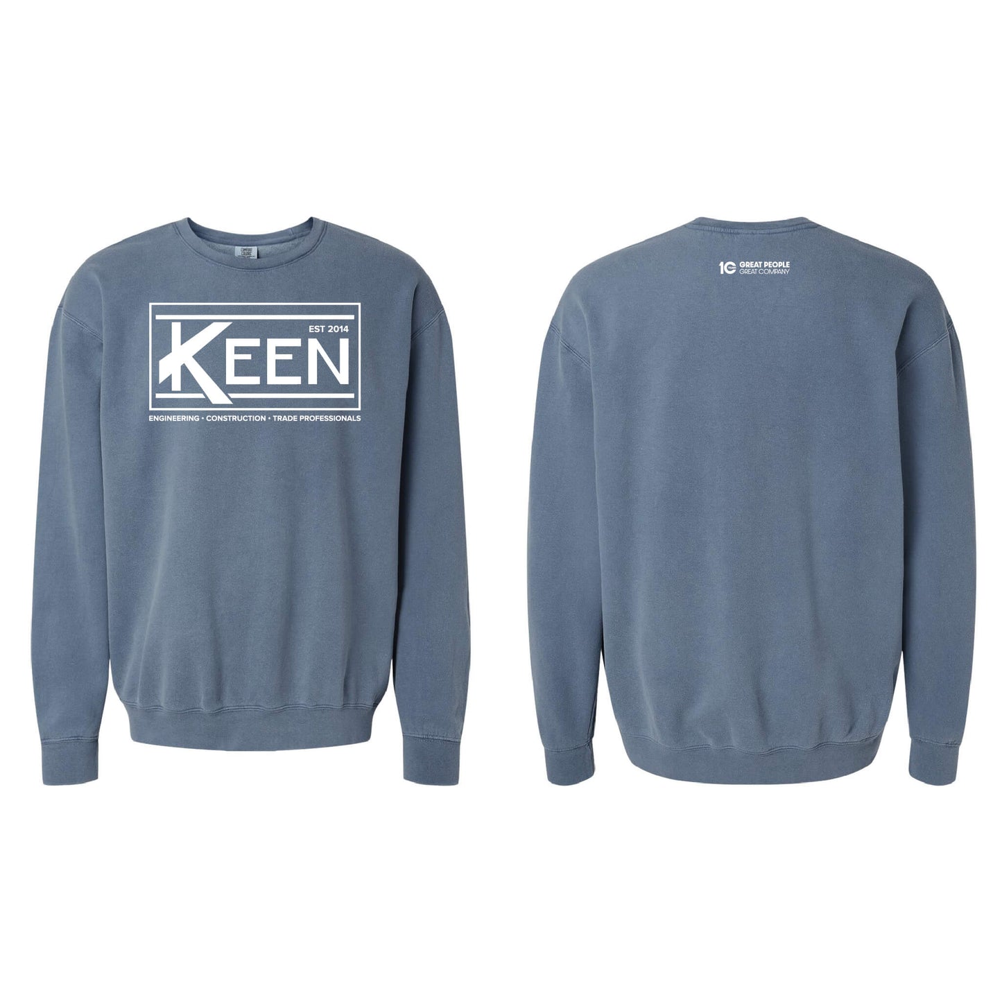Keen Collegiate Garment-Dyed Lightweight Fleece Crewneck Sweatshirt - Unisex Fit