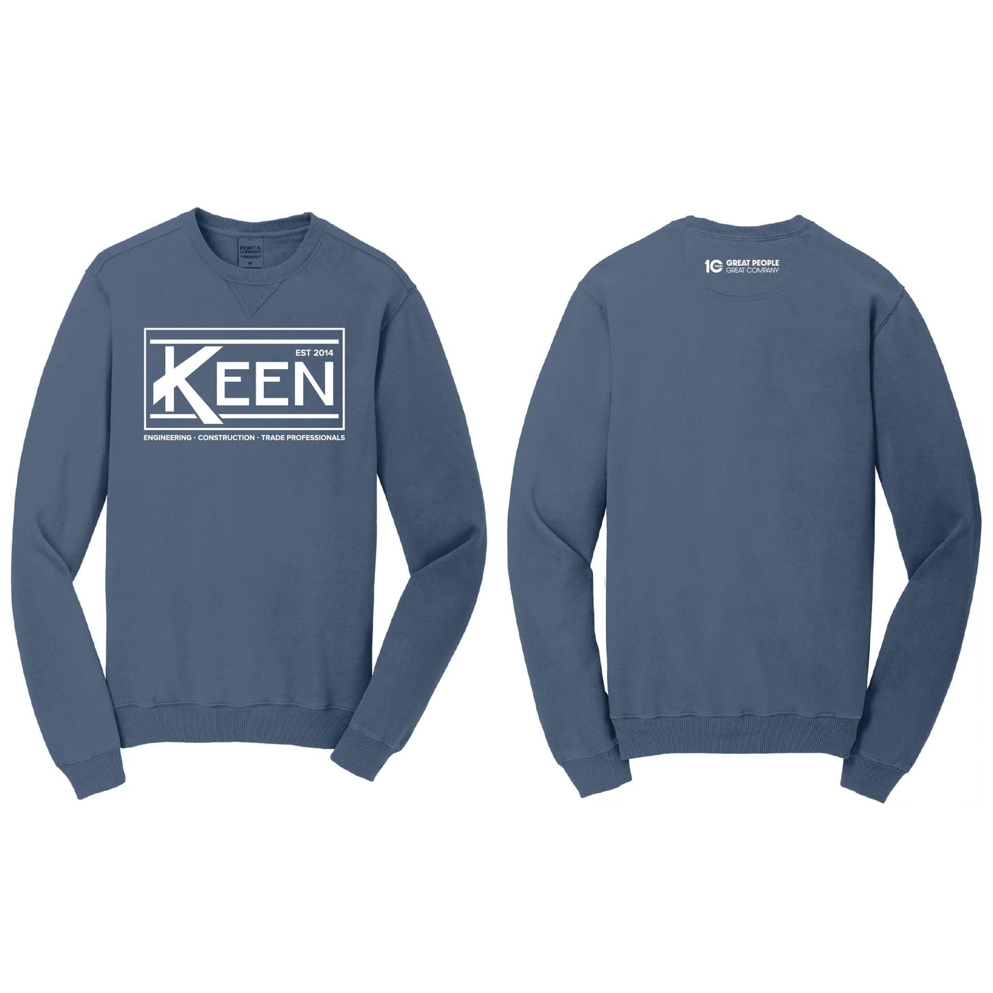 Keen Collegiate Beach Wash Garment-Dyed Crewneck Sweatshirt - Unisex Fit