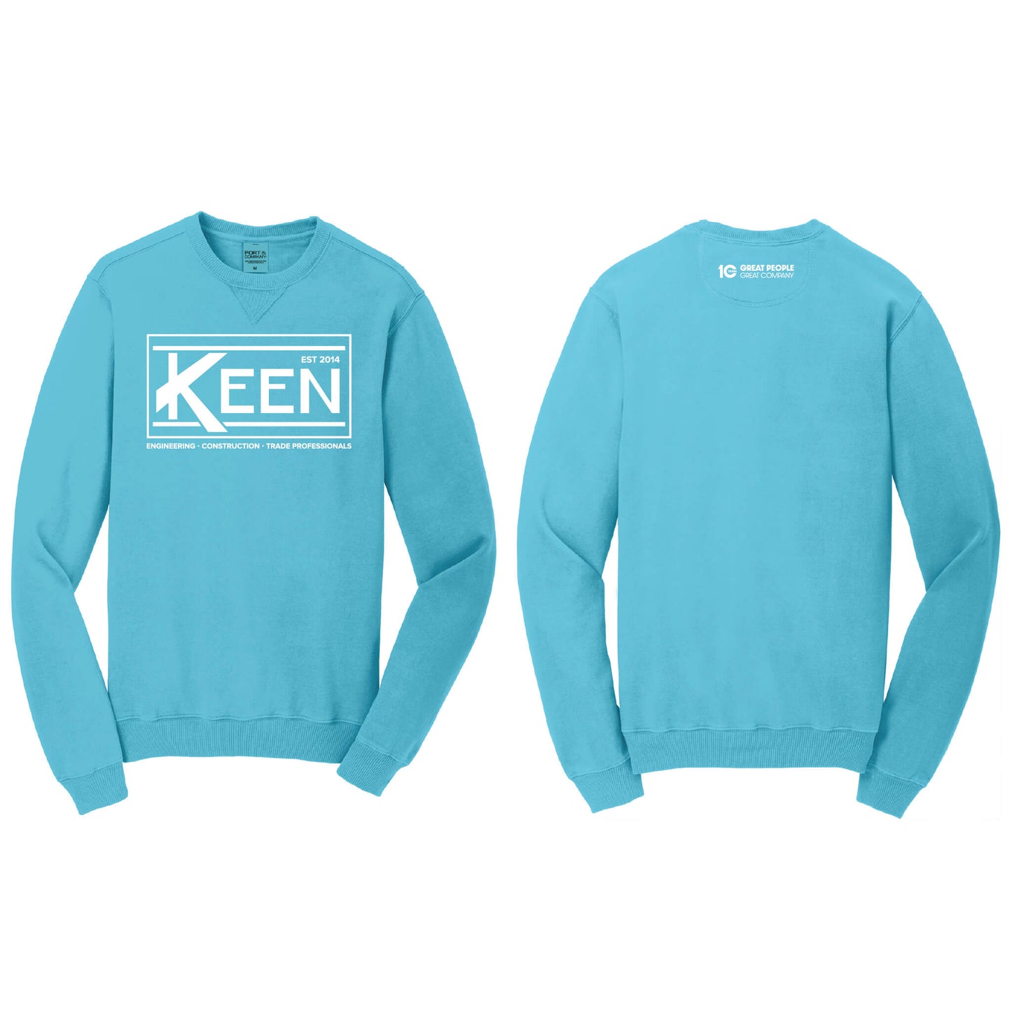 Keen Collegiate Beach Wash Garment-Dyed Crewneck Sweatshirt - Unisex Fit