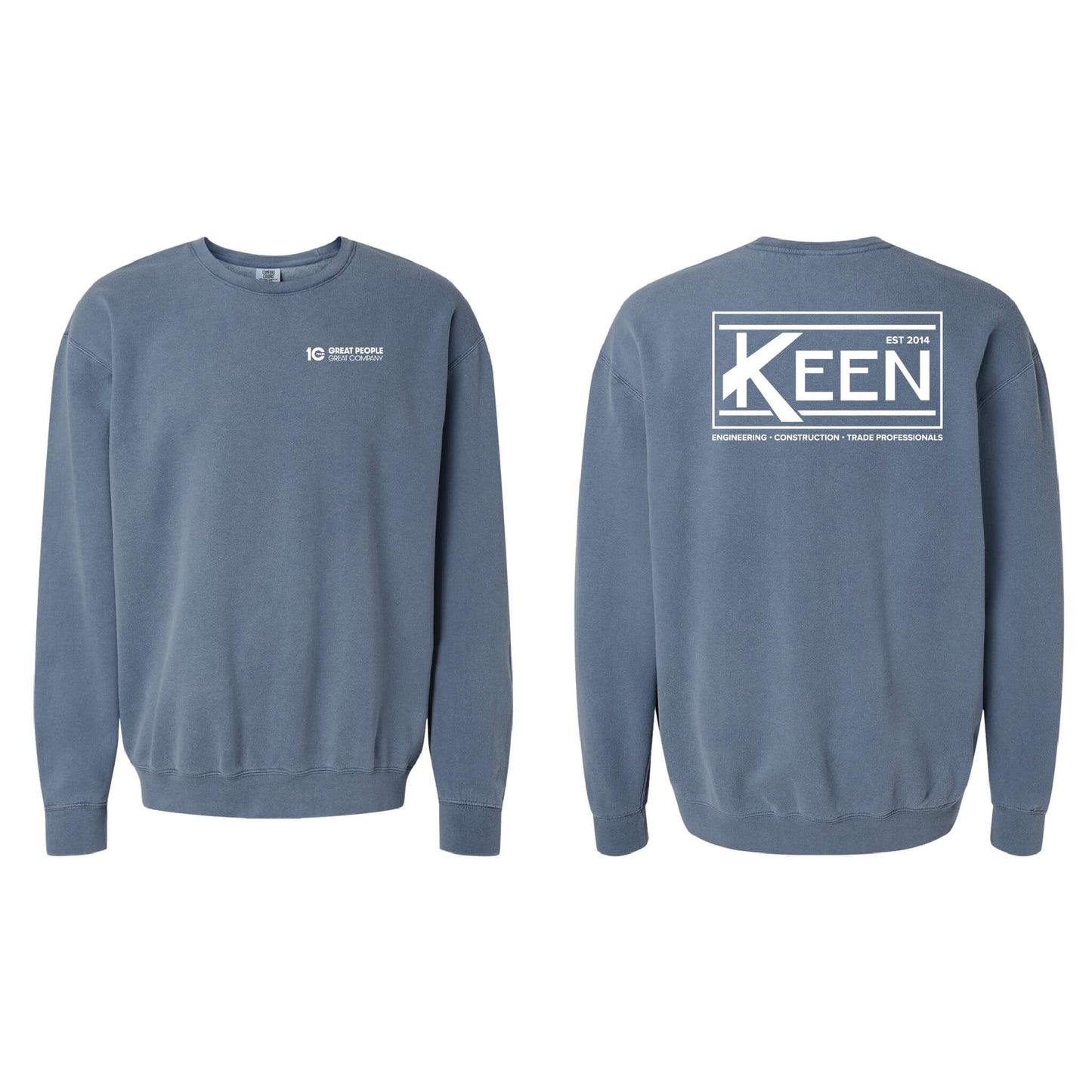 Keen Collegiate Garment-Dyed Lightweight Fleece Crewneck Sweatshirt - Unisex Fit