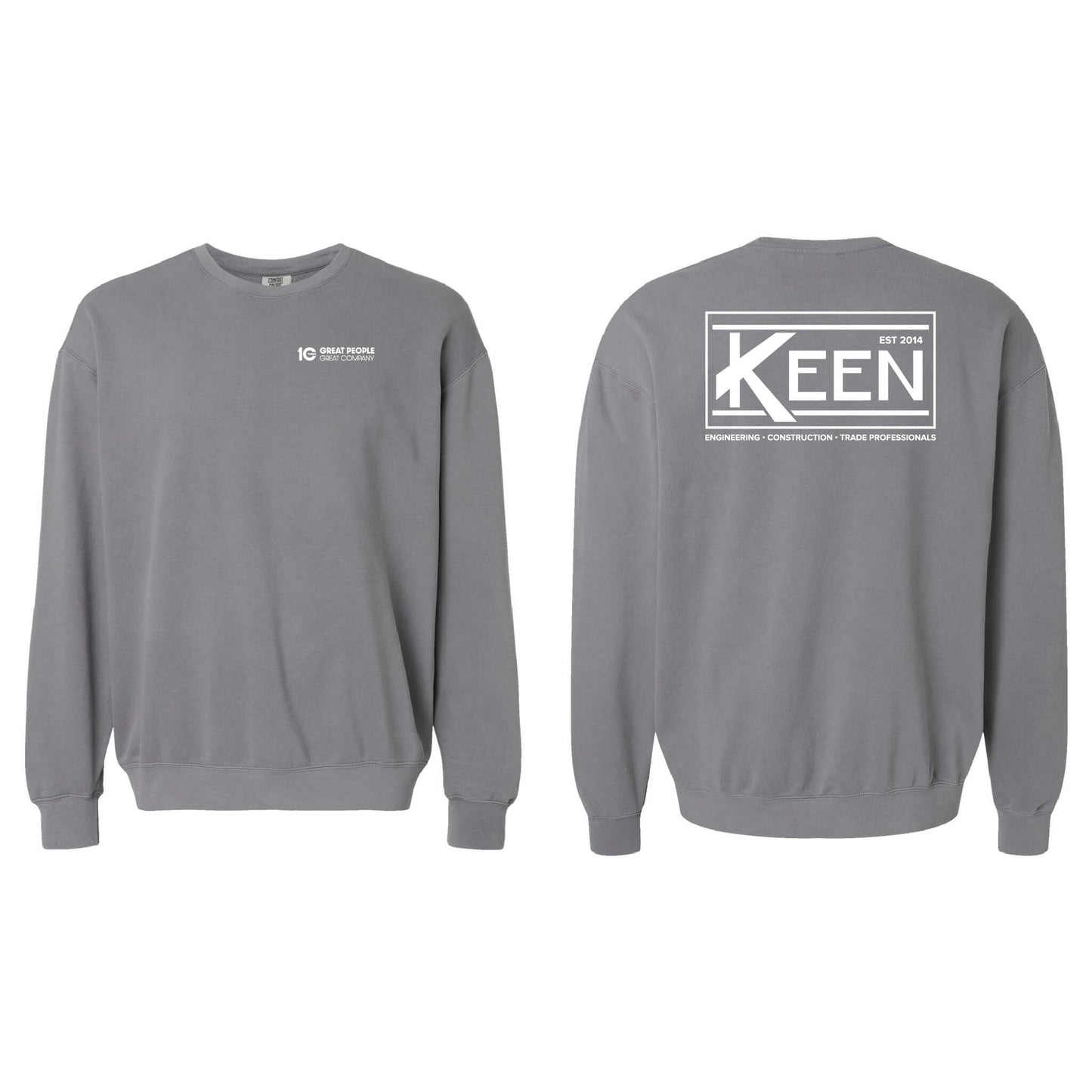 Keen Collegiate Garment-Dyed Lightweight Fleece Crewneck Sweatshirt - Unisex Fit