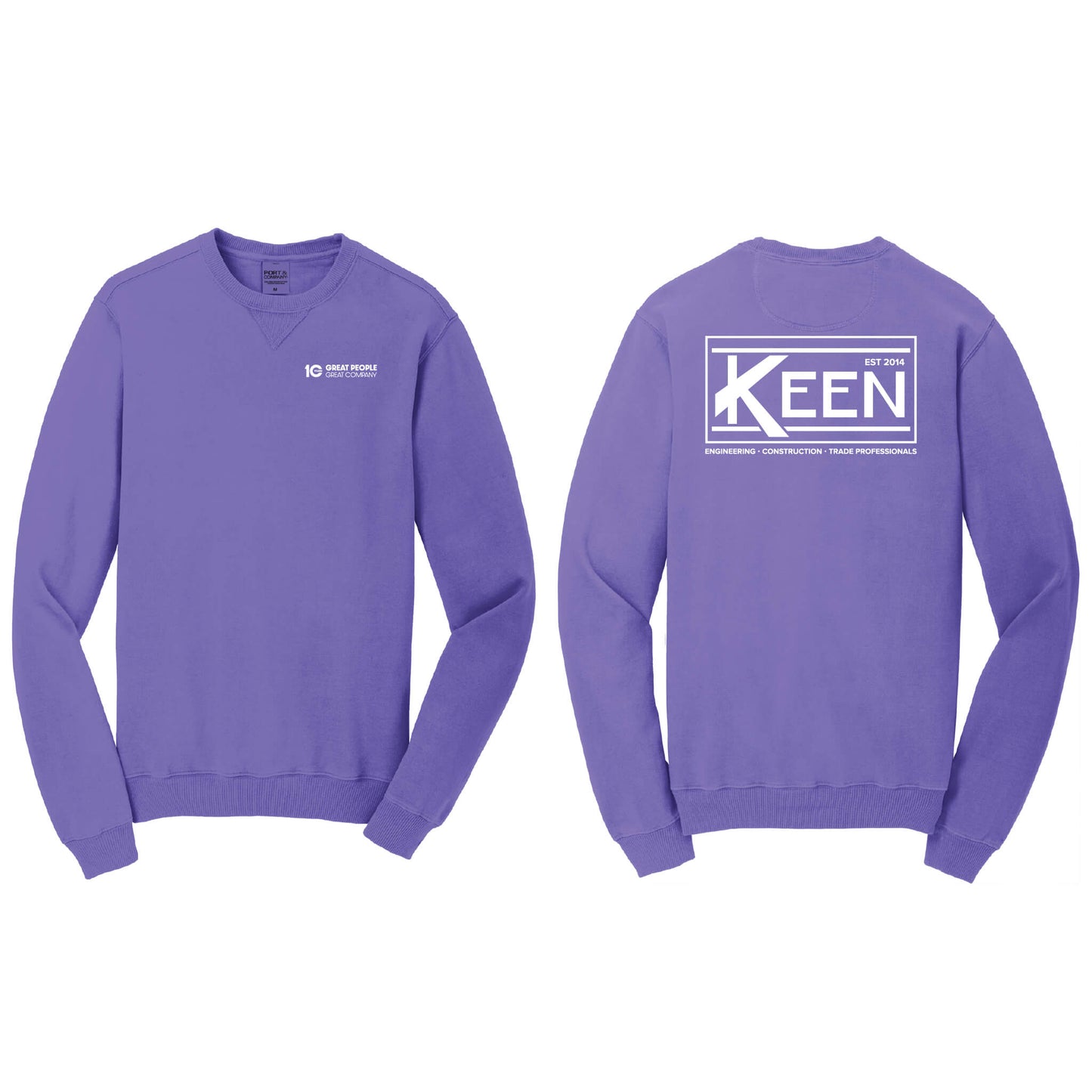 Keen Collegiate Beach Wash Garment-Dyed Crewneck Sweatshirt - Unisex Fit