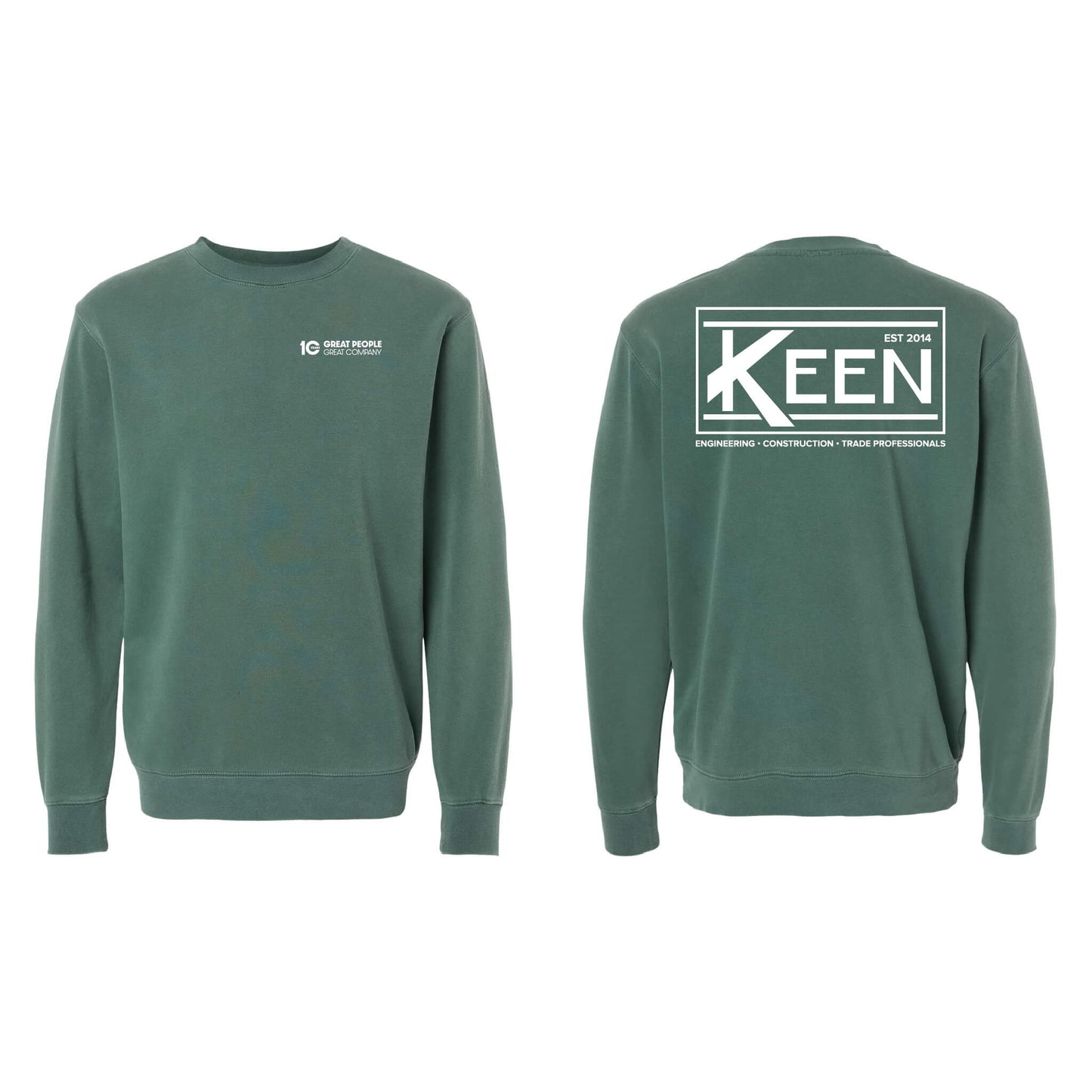 Keen Collegiate Midweight Pigment-Dyed Crewneck Sweatshirt - Unisex Fit