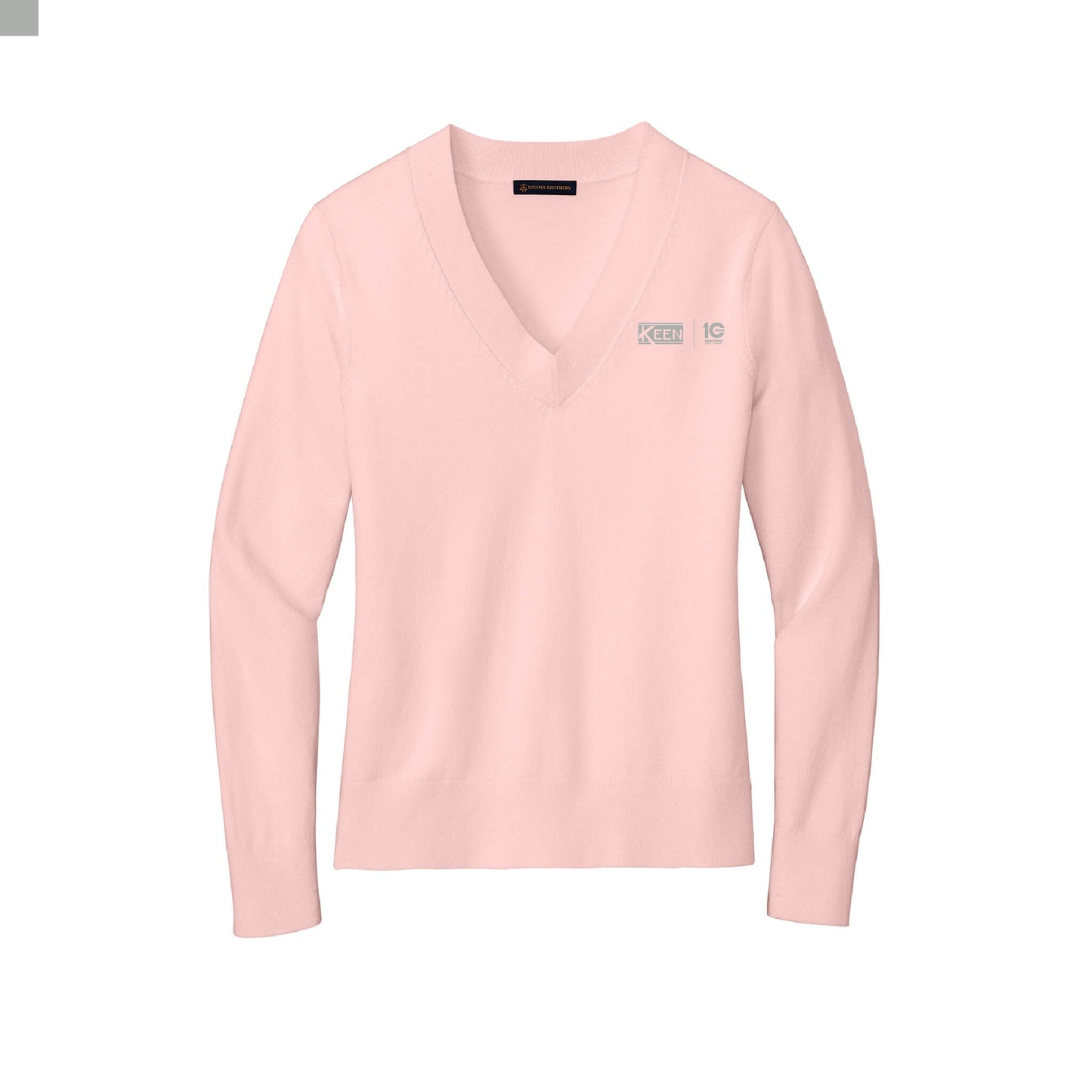 Cotton Stretch V-Neck Sweater - Ladies Fit