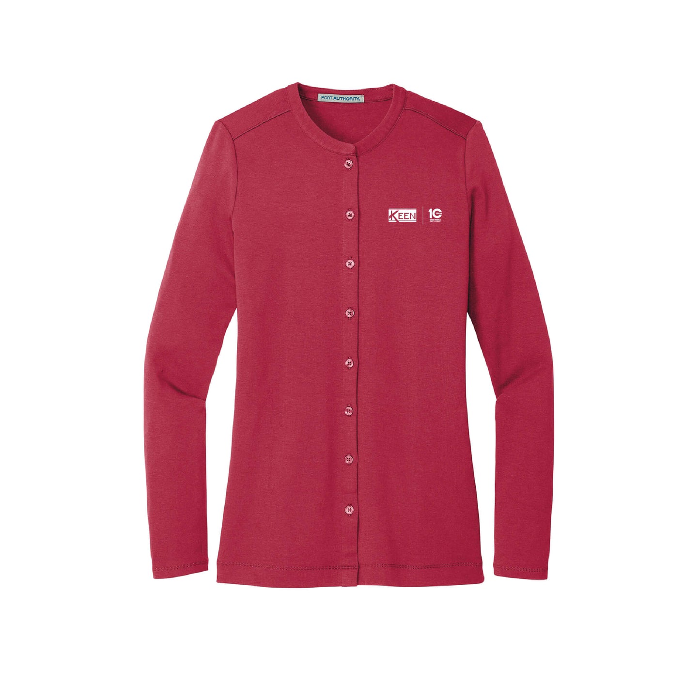 Concept Stretch Button-Front Cardigan - Ladies Fit