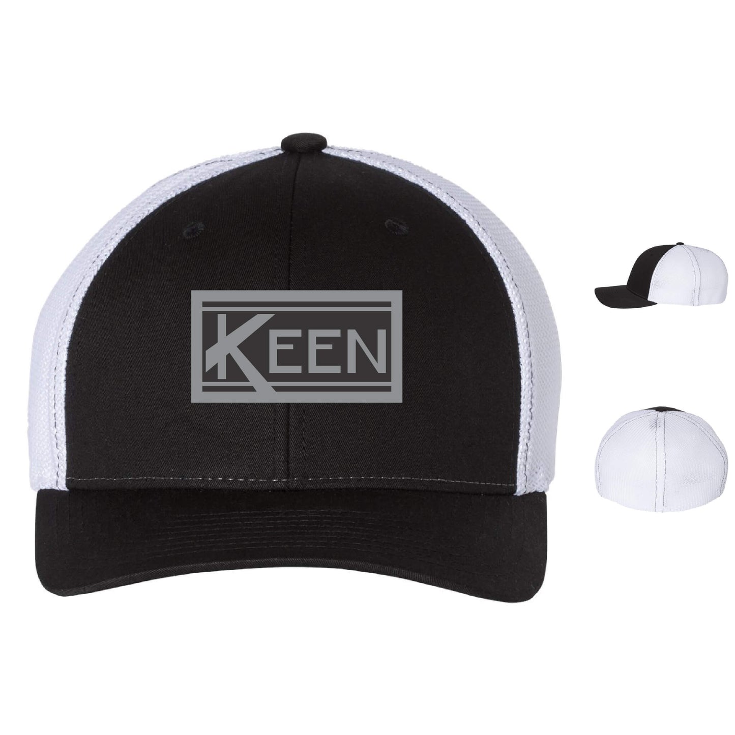 R-Flex Trucker Cap with Faux Leather Patch Standard Logo - Unisex Fit