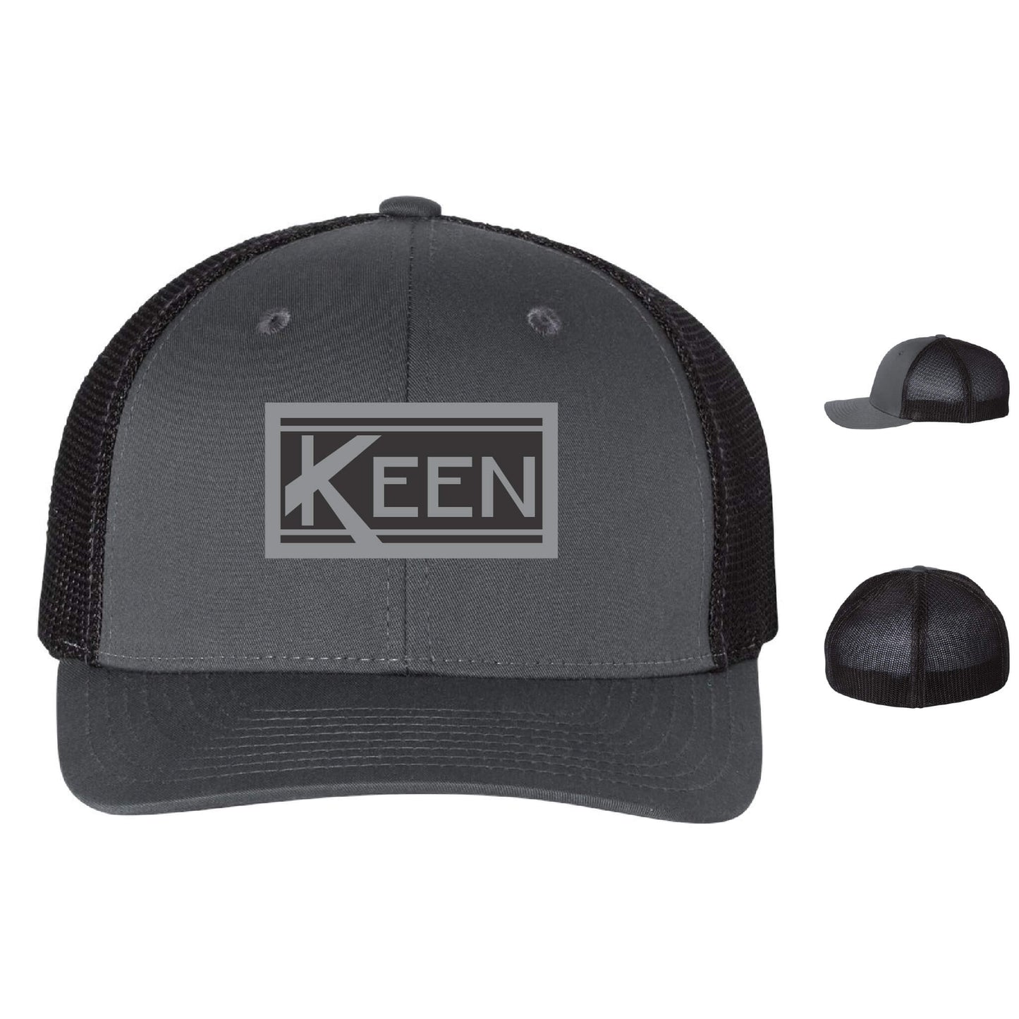R-Flex Trucker Cap with Faux Leather Patch Standard Logo - Unisex Fit