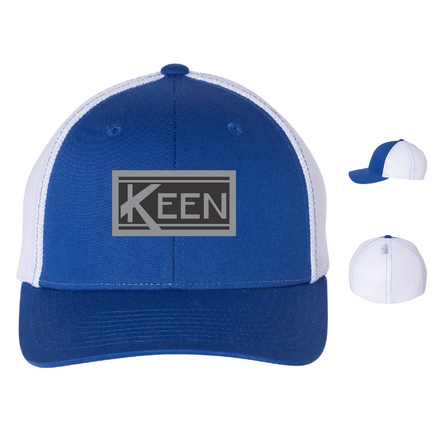 R-Flex Trucker Cap with Faux Leather Patch Standard Logo - Unisex Fit