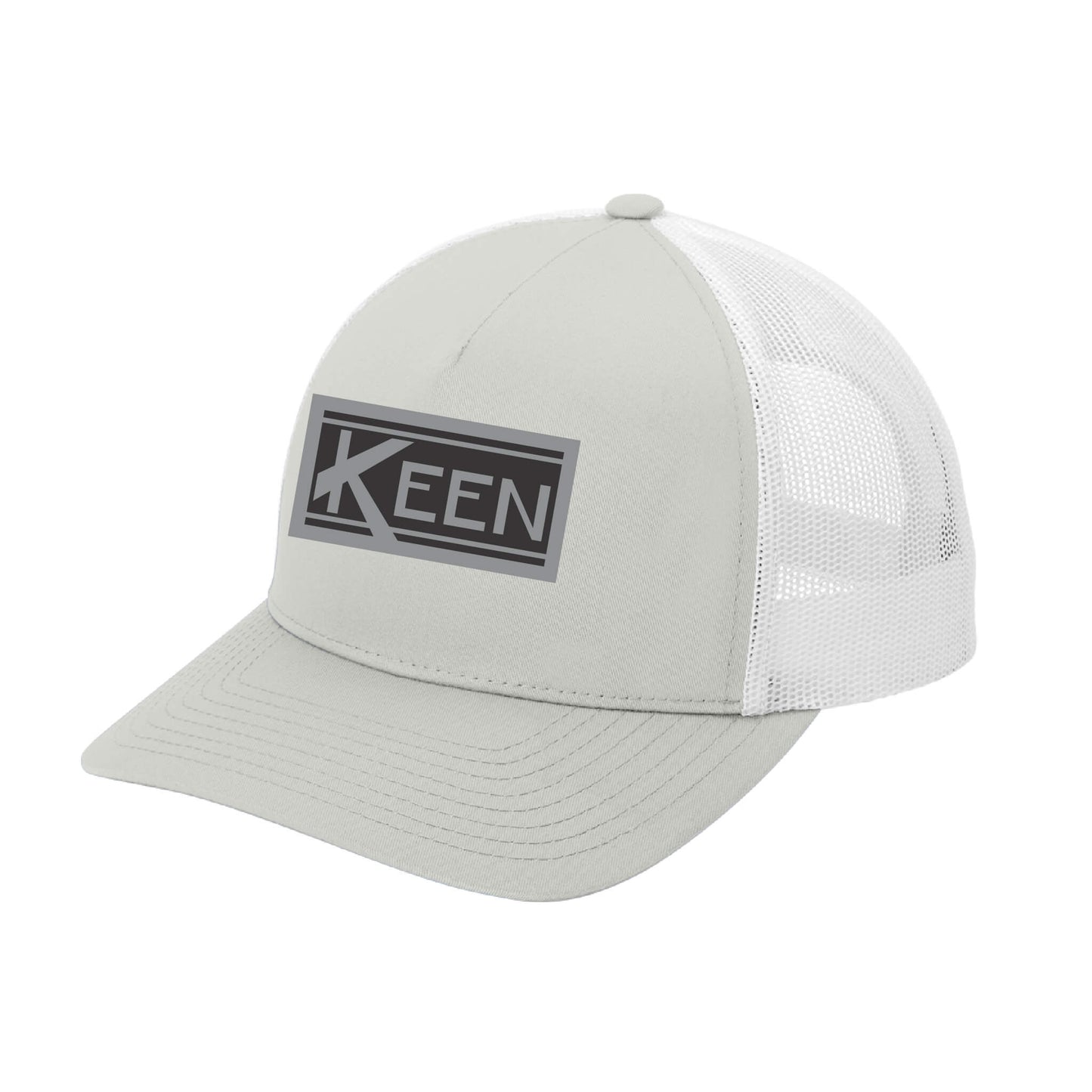YP Classics® Retro Trucker 5-Panel Cap with Faux Leather Patch Standard Logo - Unisex Fit