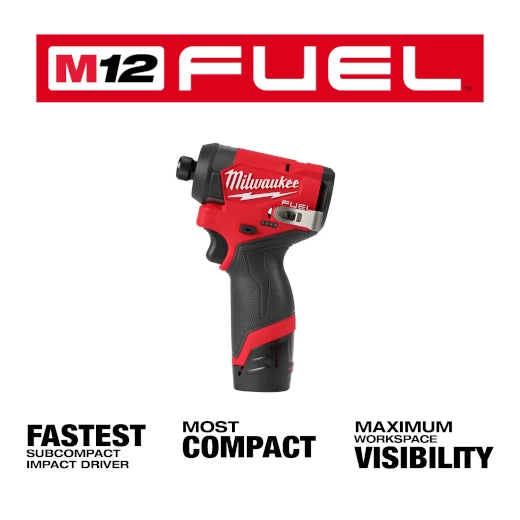 M12 FUEL 1/4" Hex Impact Driver Kit