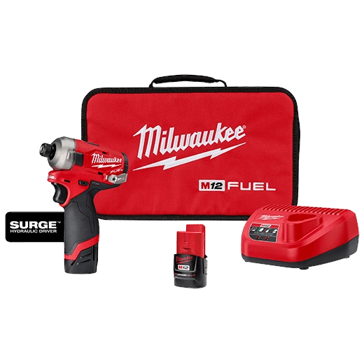 M12 FUEL SURGE 1/4" Hex Hydraulic Driver Kit