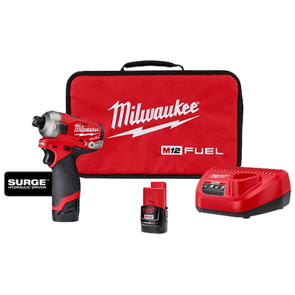 M12 FUEL SURGE 1/4" Hex Hydraulic Driver Kit
