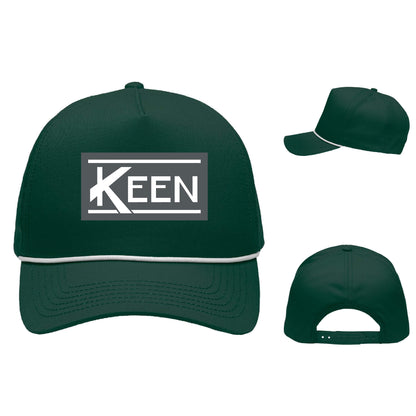 Five-Panel Rope Heritage Fit Cap with 3D Embroidery Standard Logo