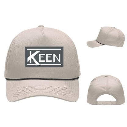 Five-Panel Rope Heritage Fit Cap with 3D Embroidery Standard Logo