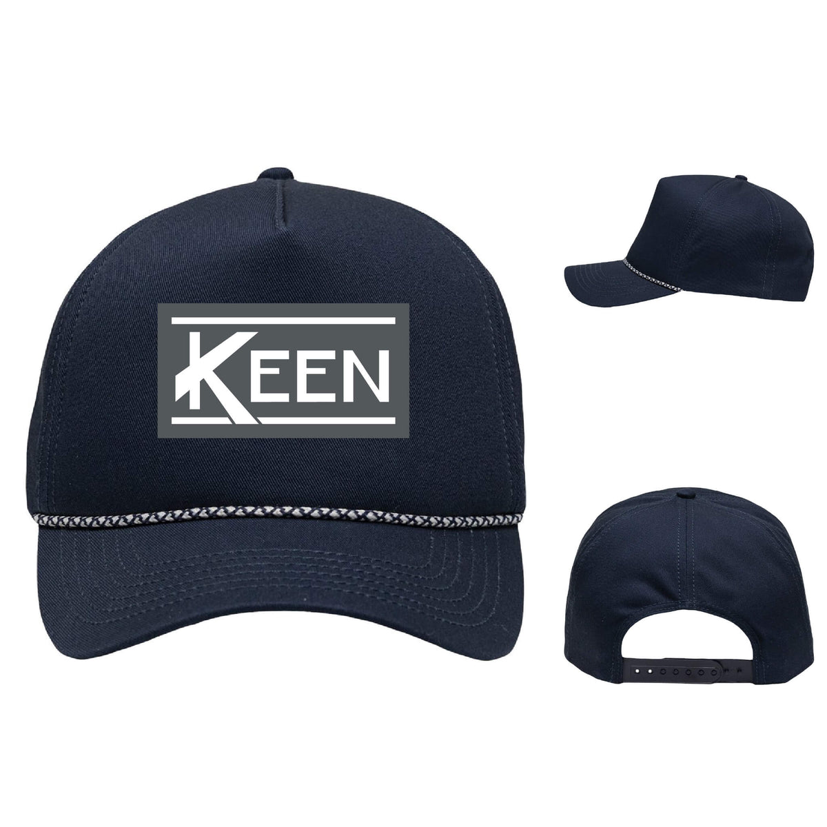Five-Panel Rope Heritage Fit Cap with 3D Embroidery Standard Logo