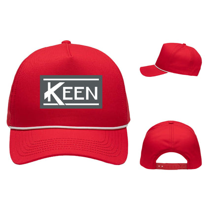 Five-Panel Rope Heritage Fit Cap with 3D Embroidery Standard Logo