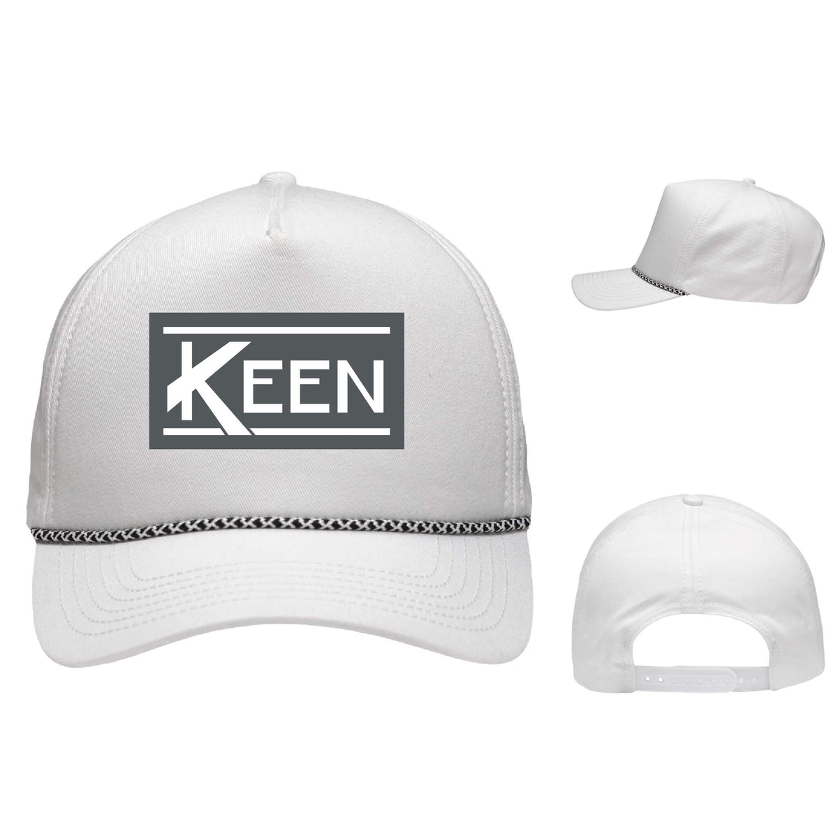 Five-Panel Rope Heritage Fit Cap with 3D Embroidery Standard Logo