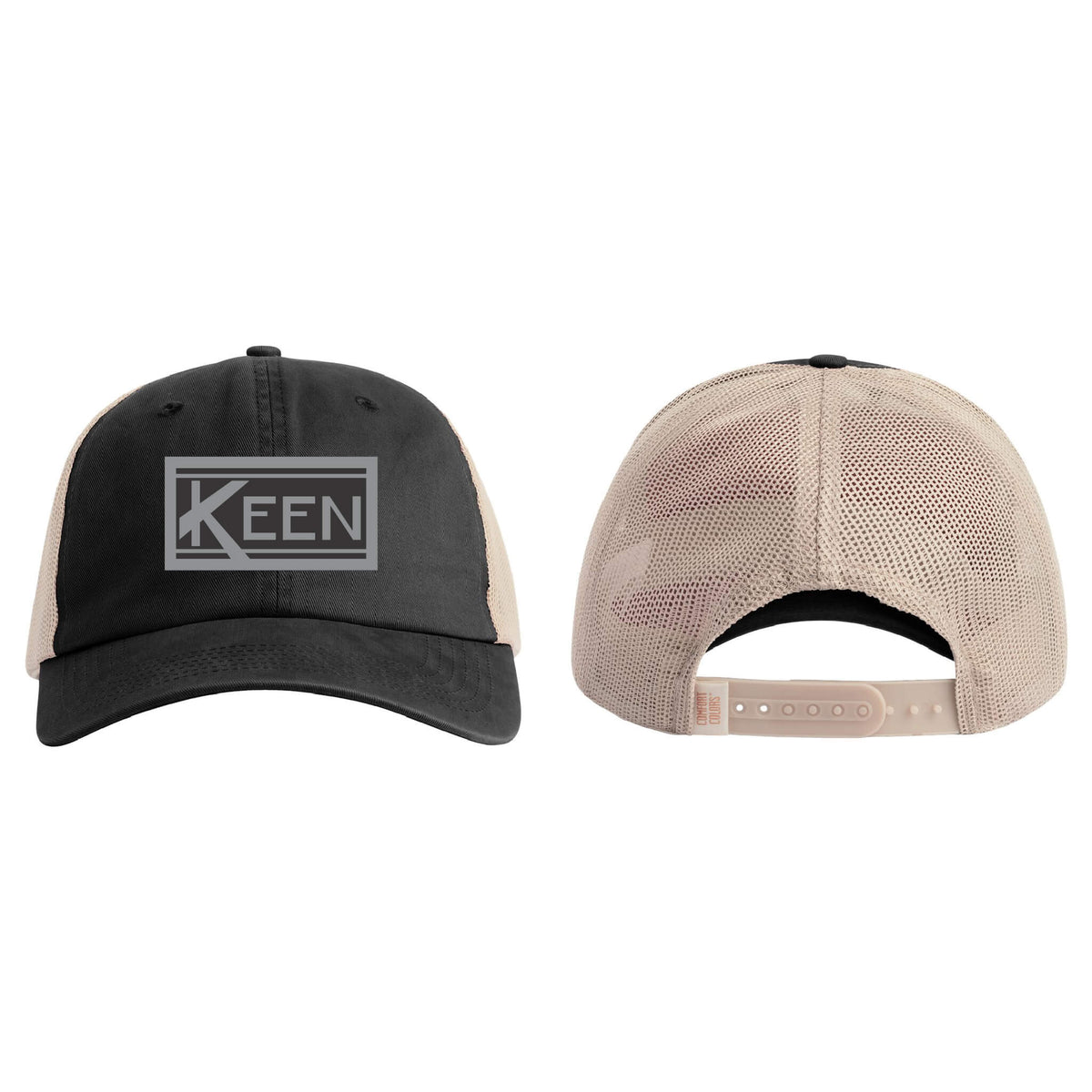 Sunwashed Trucker Cap with Faux Leather Patch Standard Logo