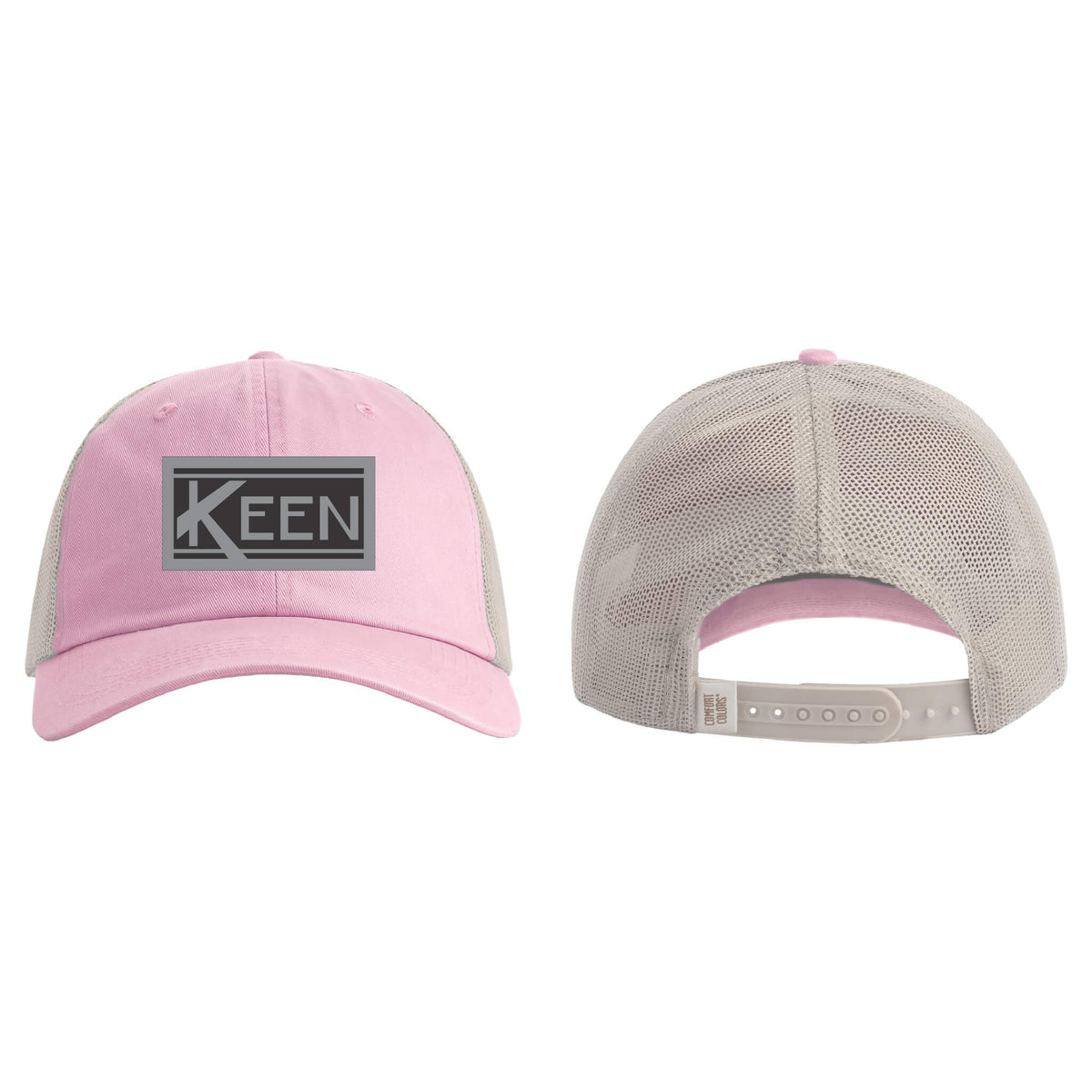 Sunwashed Trucker Cap with Faux Leather Patch Standard Logo
