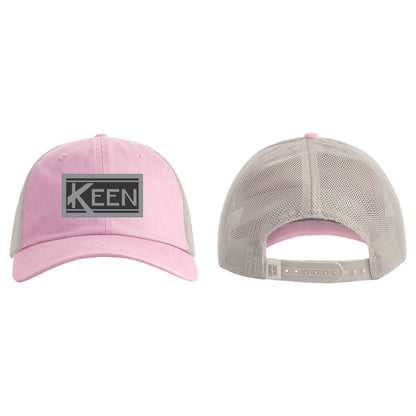 Sunwashed Trucker Cap with Faux Leather Patch Standard Logo