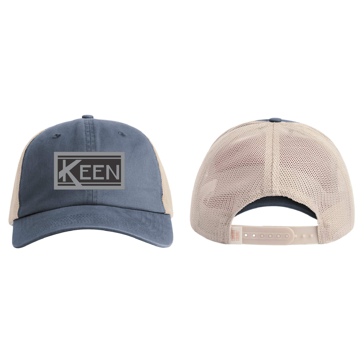 Sunwashed Trucker Cap with Faux Leather Patch Standard Logo