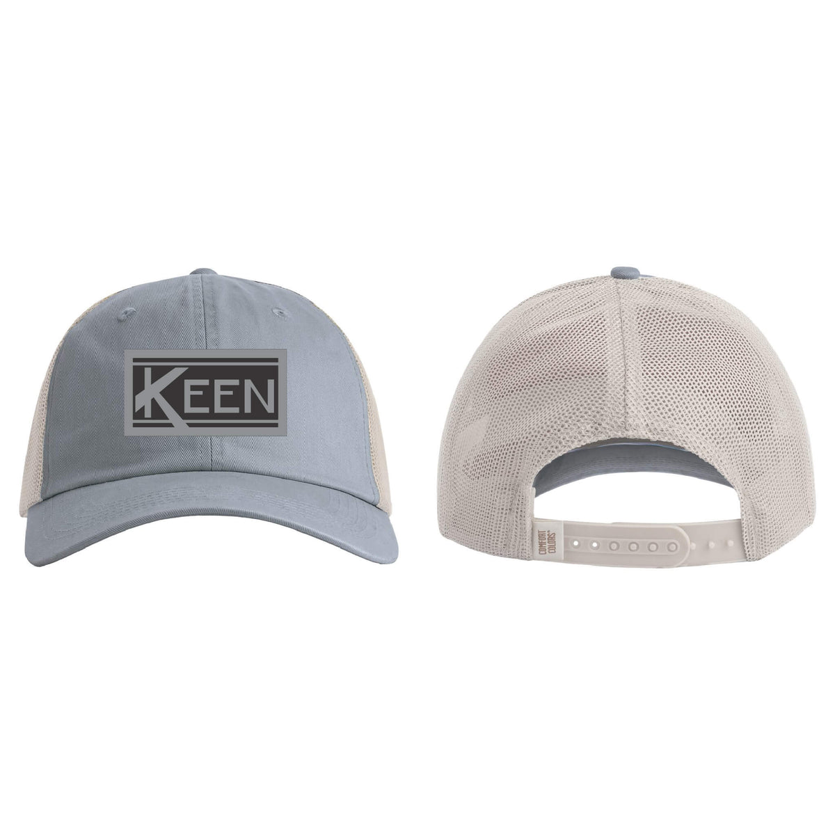 Sunwashed Trucker Cap with Faux Leather Patch Standard Logo