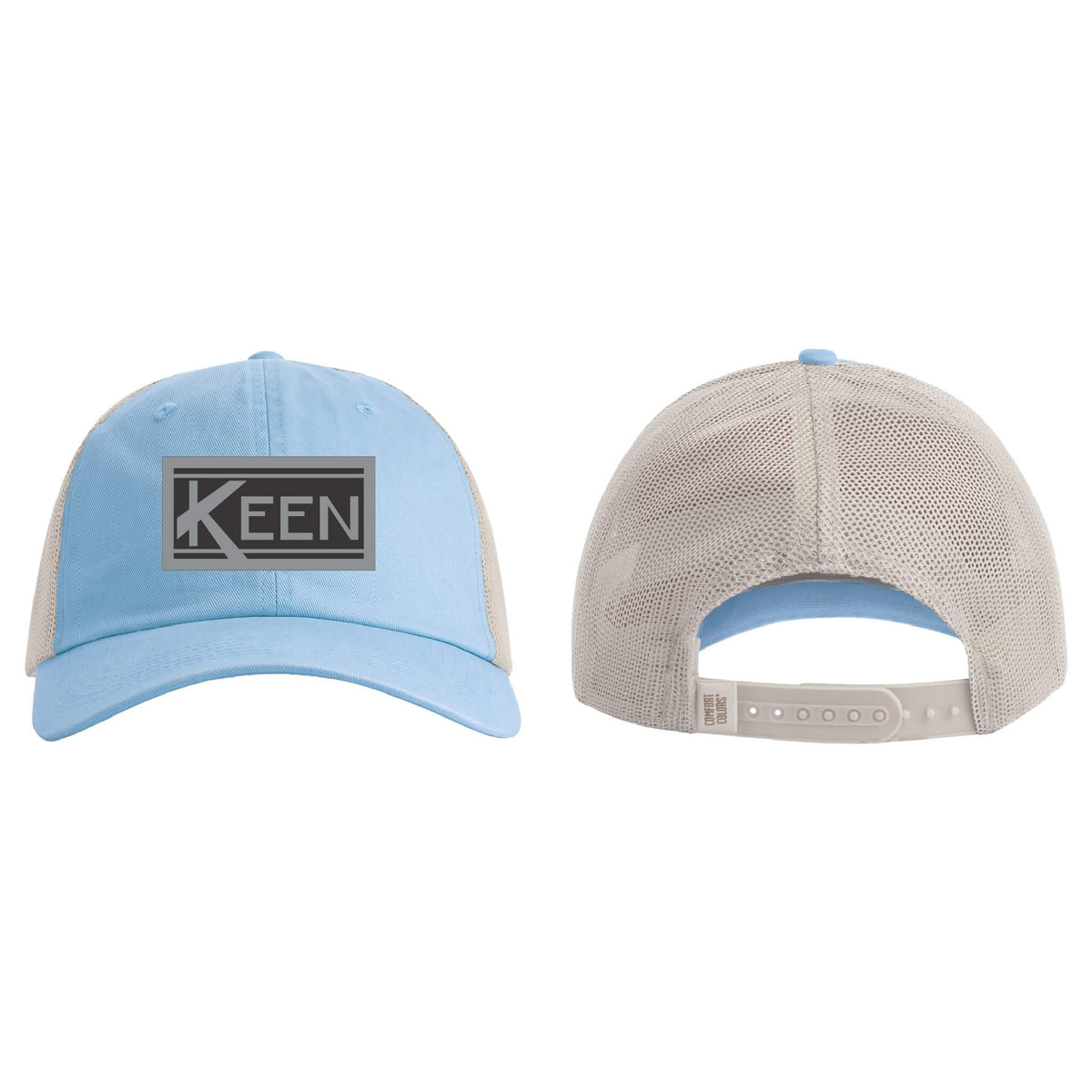 Sunwashed Trucker Cap with Faux Leather Patch Standard Logo