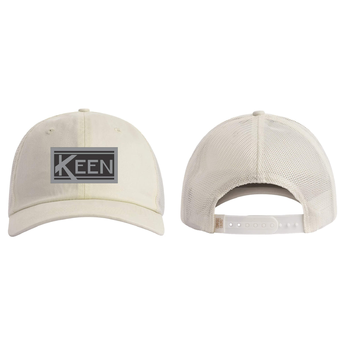Sunwashed Trucker Cap with Faux Leather Patch Standard Logo