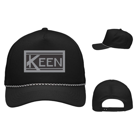 Five-Panel Rope Heritage Fit Cap with Faux Leather Patch Standard Logo