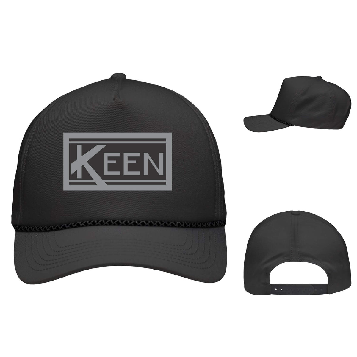 Five-Panel Rope Heritage Fit Cap with Faux Leather Patch Standard Logo