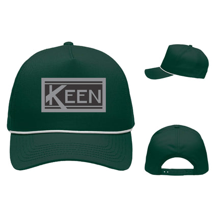 Five-Panel Rope Heritage Fit Cap with Faux Leather Patch Standard Logo