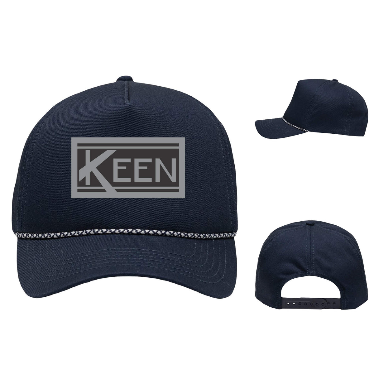 Five-Panel Rope Heritage Fit Cap with Faux Leather Patch Standard Logo