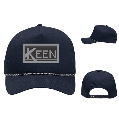 Five-Panel Rope Heritage Fit Cap with Faux Leather Patch Standard Logo