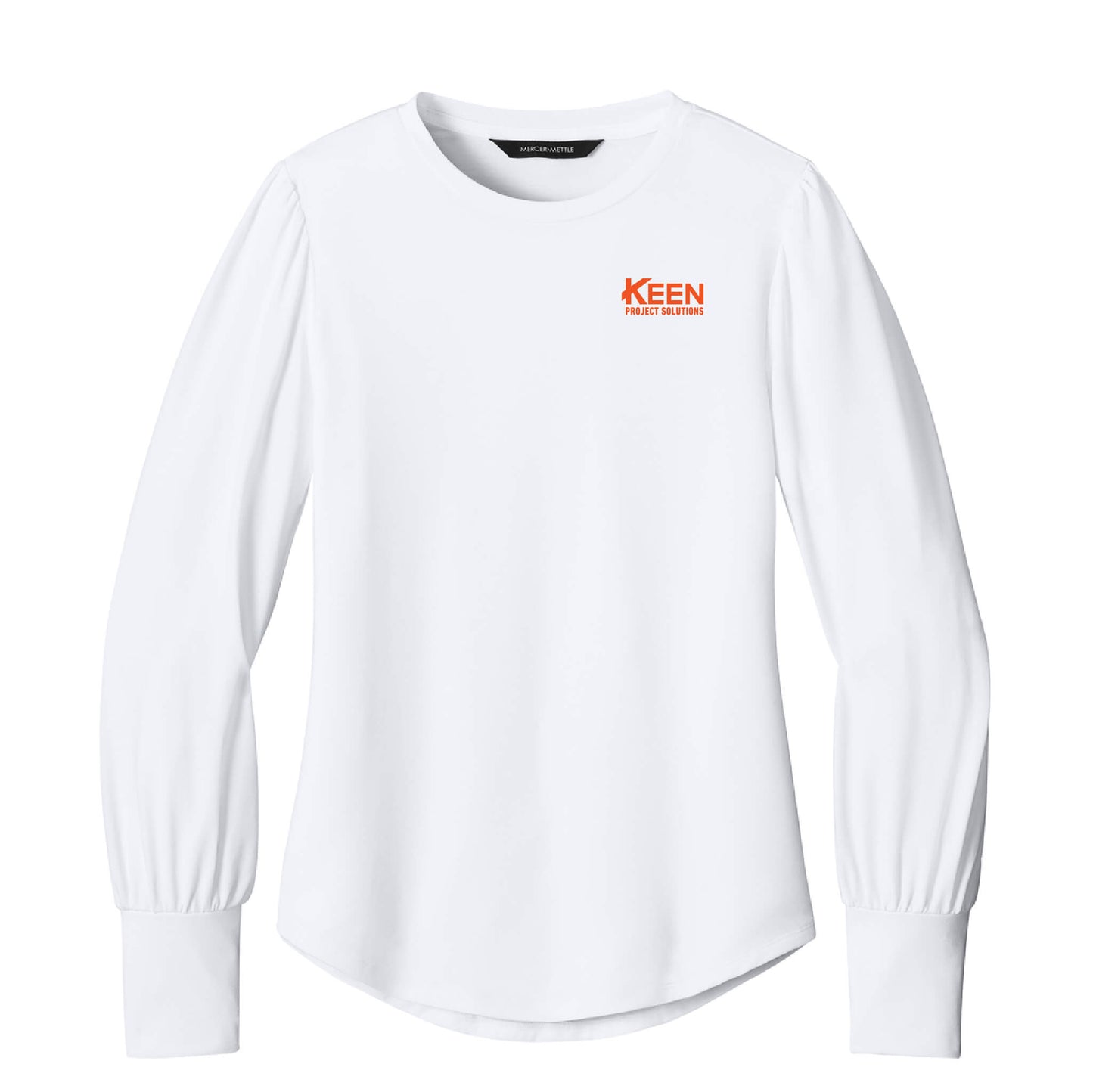 Stretch Jersey Long Sleeve Blouson Top - Ladies Fit