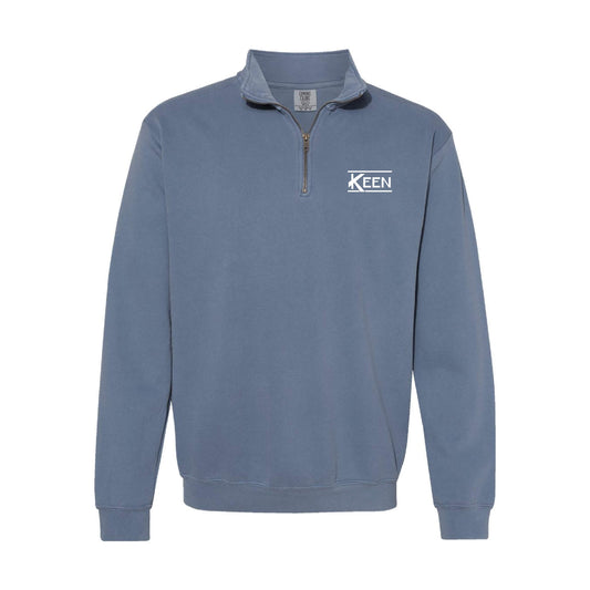 Garment-Dyed Quarter-Zip Sweatshirt - Unisex Fit