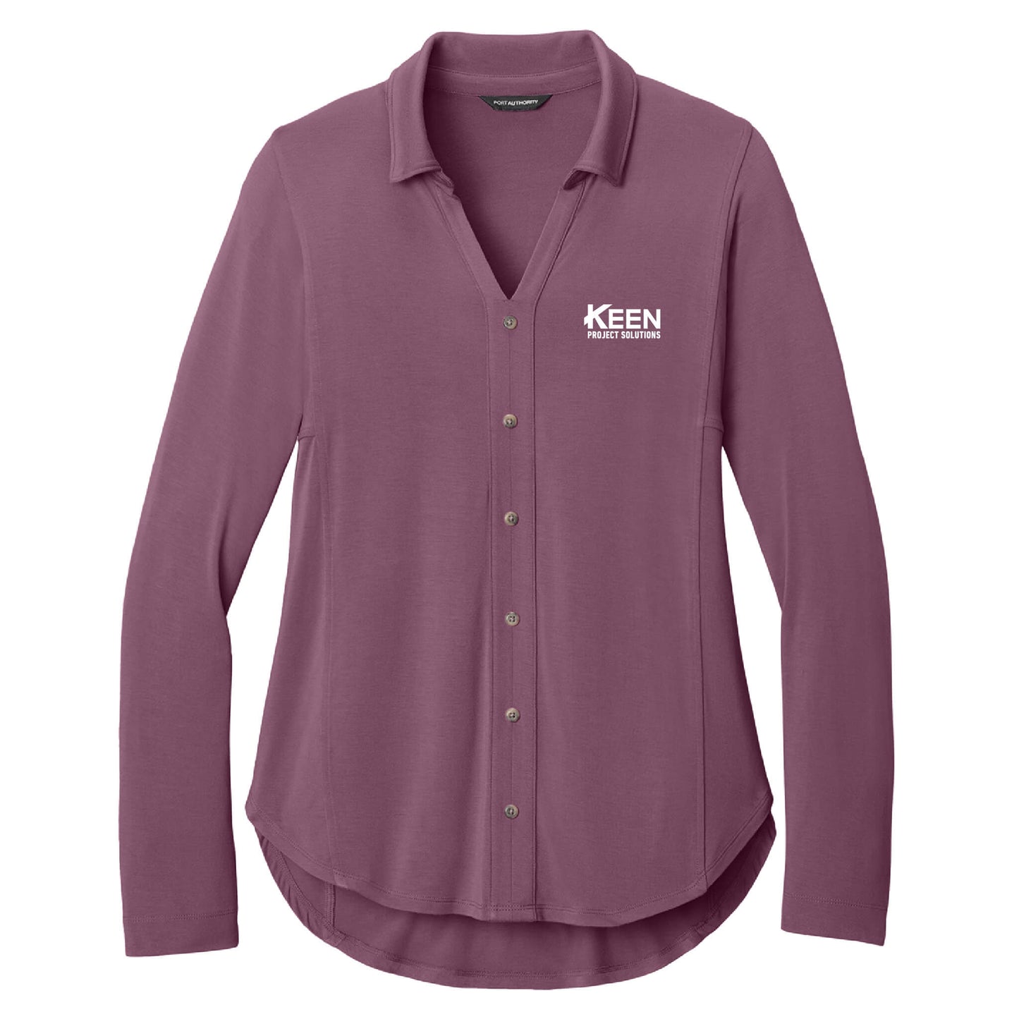 Luxe Knit Button Tunic - Ladies Fit