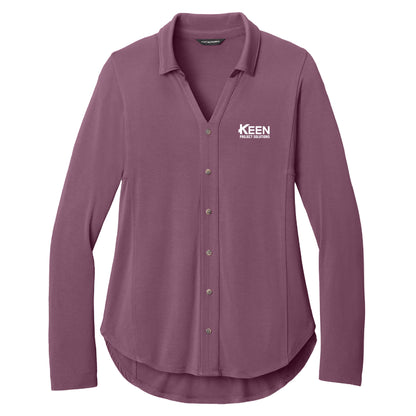 Luxe Knit Button Tunic - Ladies Fit