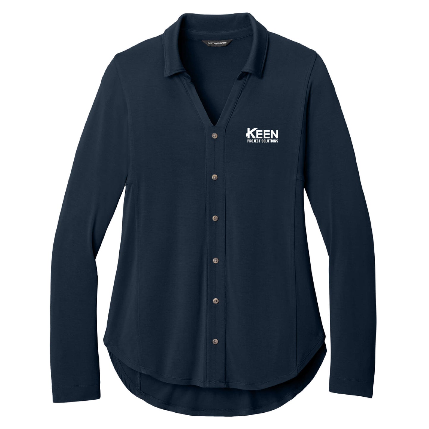 Luxe Knit Button Tunic - Ladies Fit