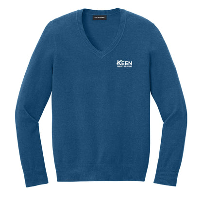 Easy Care V-Neck Sweater - Ladies Fit