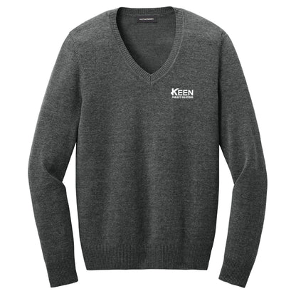 Easy Care V-Neck Sweater - Ladies Fit