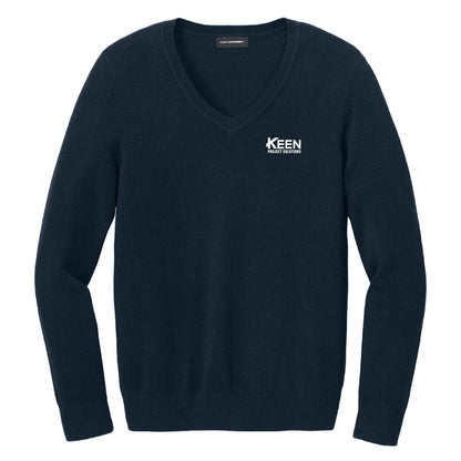 Easy Care V-Neck Sweater - Ladies Fit