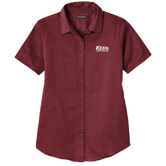 Short Sleeve SuperPro React Twill Shirt - Ladies Fit