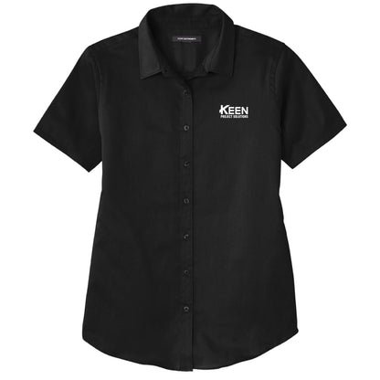 Short Sleeve SuperPro React Twill Shirt - Ladies Fit