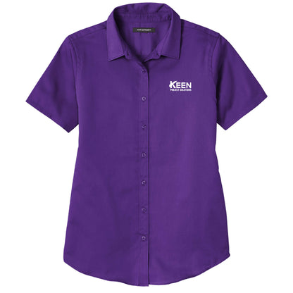 Short Sleeve SuperPro React Twill Shirt - Ladies Fit