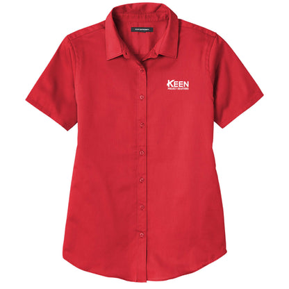 Short Sleeve SuperPro React Twill Shirt - Ladies Fit