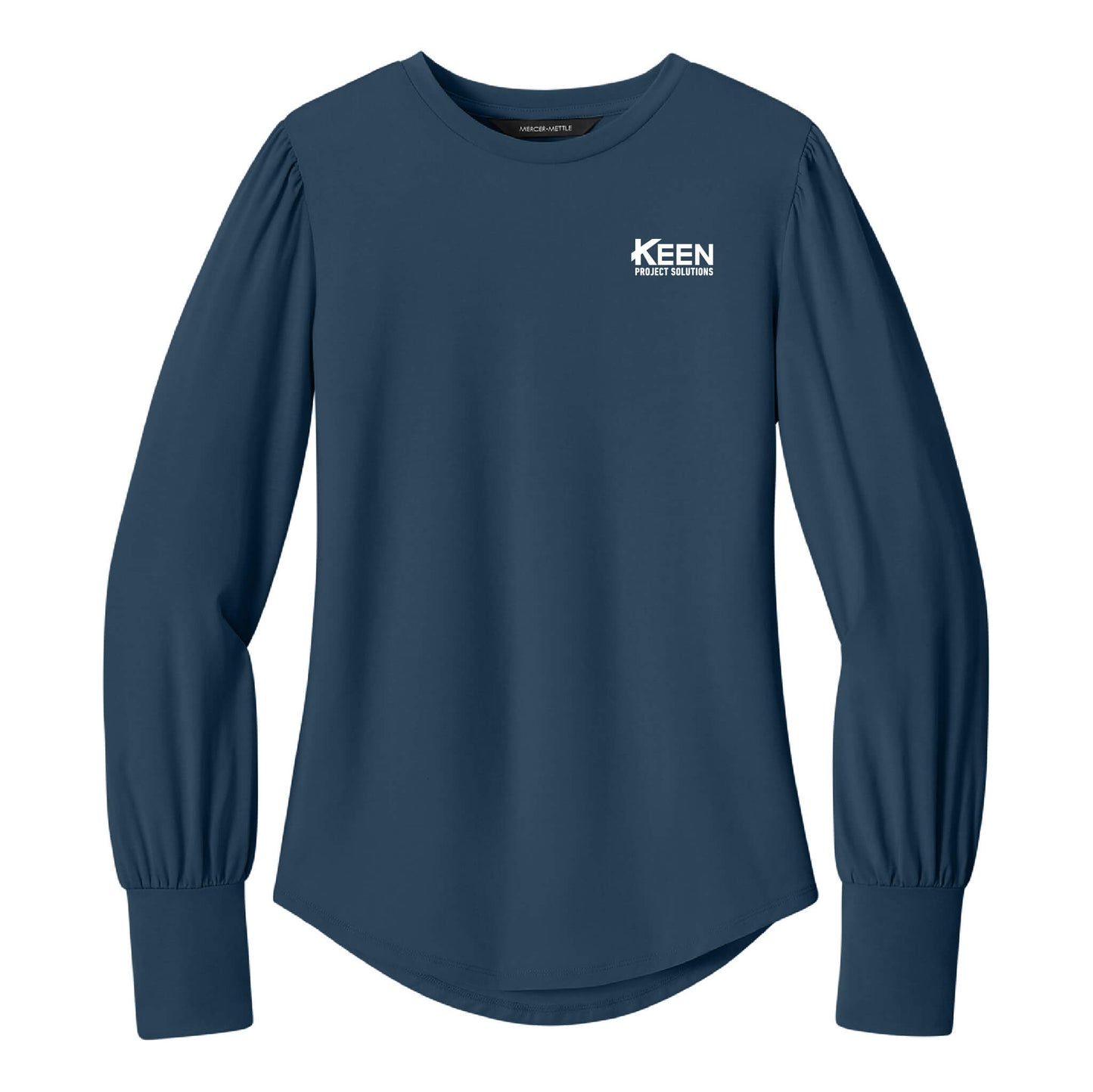 Stretch Jersey Long Sleeve Blouson Top - Ladies Fit