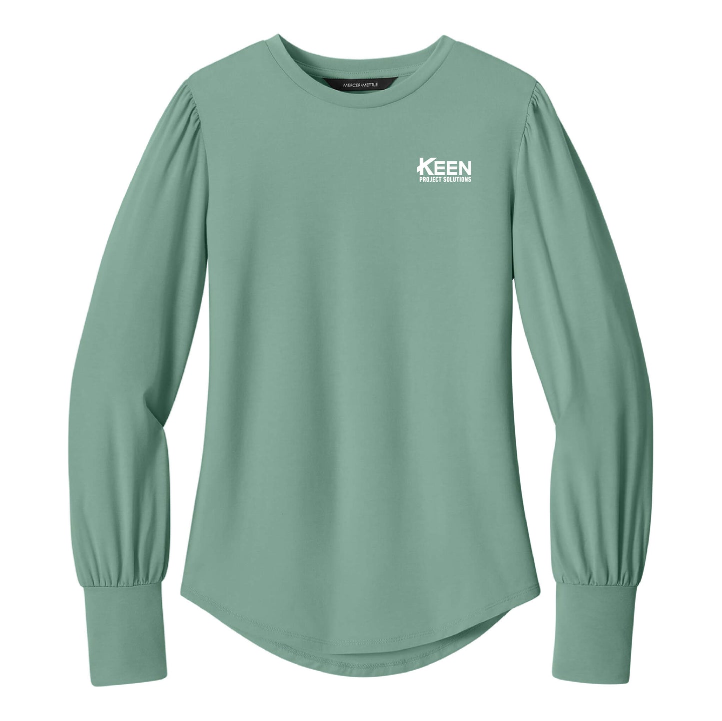 Stretch Jersey Long Sleeve Blouson Top - Ladies Fit