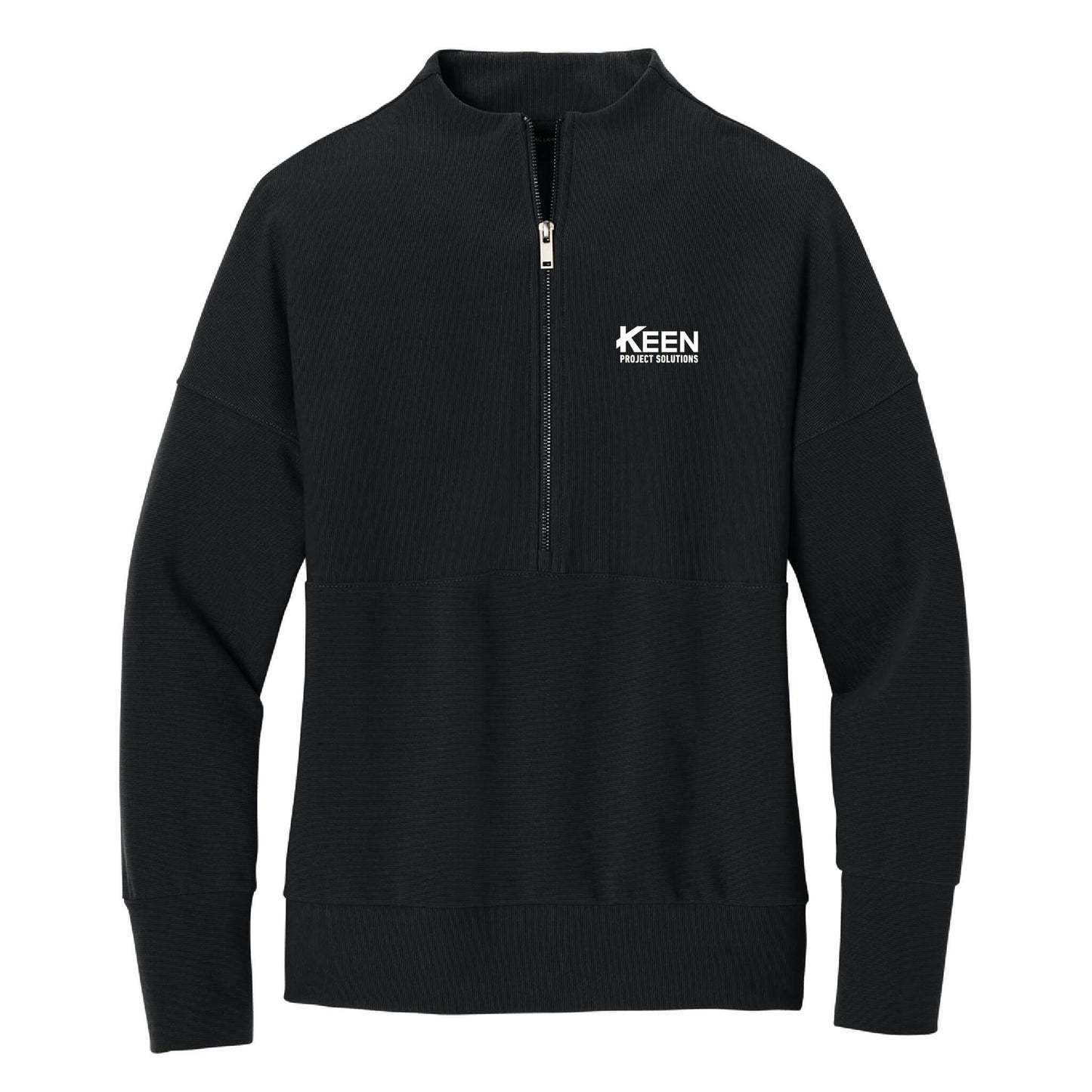 Linear Texture 1/4-Zip - Ladies Fit