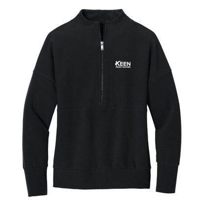 Linear Texture 1/4-Zip - Ladies Fit